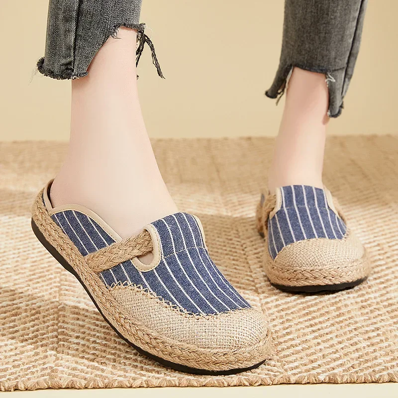 Fashion Printed Summer women Shoes Casual Breathable Canvas Loafers women Flat Fishmen Shoes Espadrilles Zapatos De Hombre