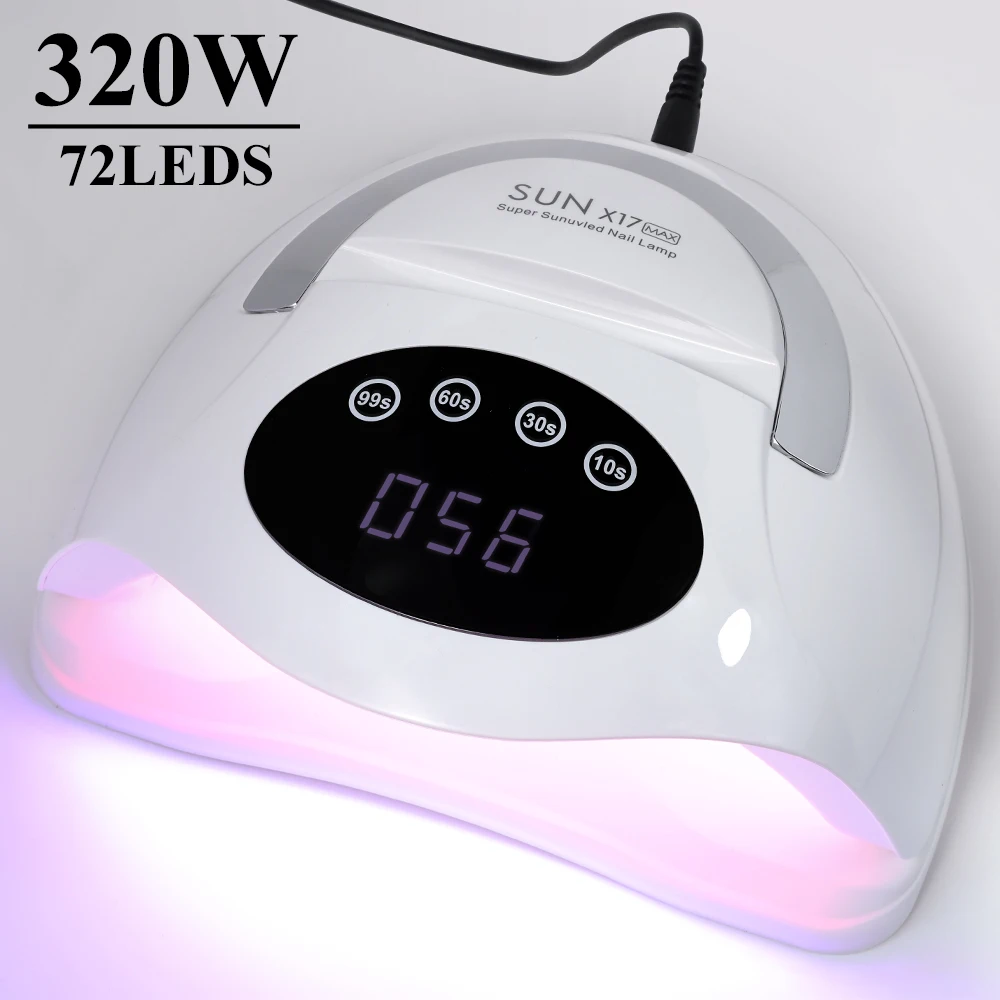 

Nail 72 PCS UV/LED Rapid Cure Lamp Professional Nails Phototherapy Light for Manicure Salon Acrylic Gel Art Quick Drying Tools