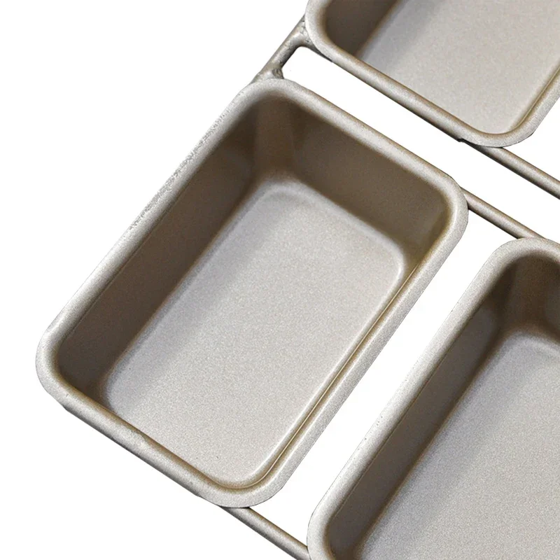 6/12 Cups Cake Mold Square Mini Bread Burger Muffin Non-Stick Cupcake Mold For Household Baking Pan Oven Trays Cake Tools