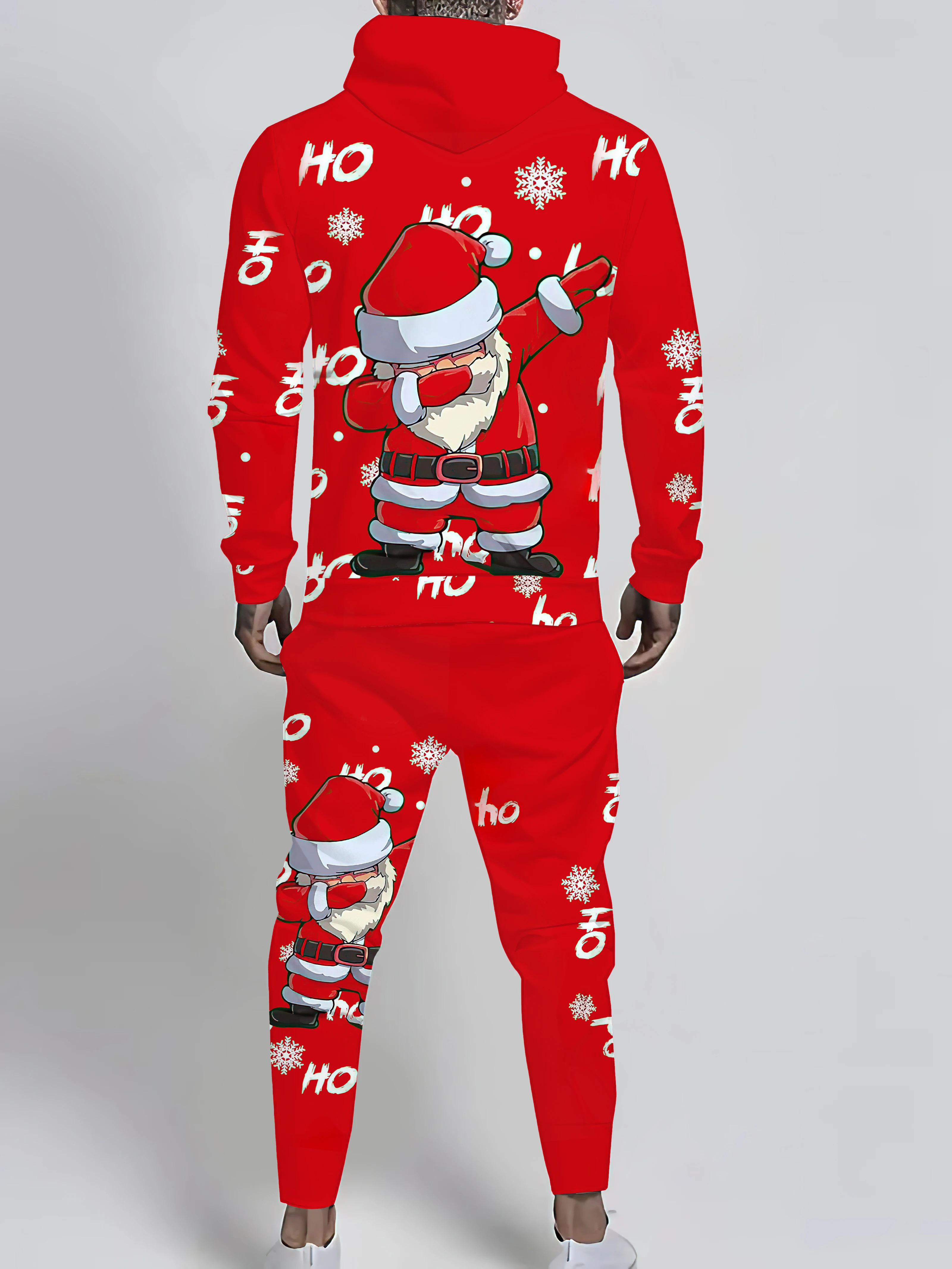 مجموعة القلنسوة الرجالية الجديدة لربيع وخريف 2025 هي طباعة كاجوال عصرية ناعمة ومريحة ثلاثية الأبعاد لعيد الميلاد #2