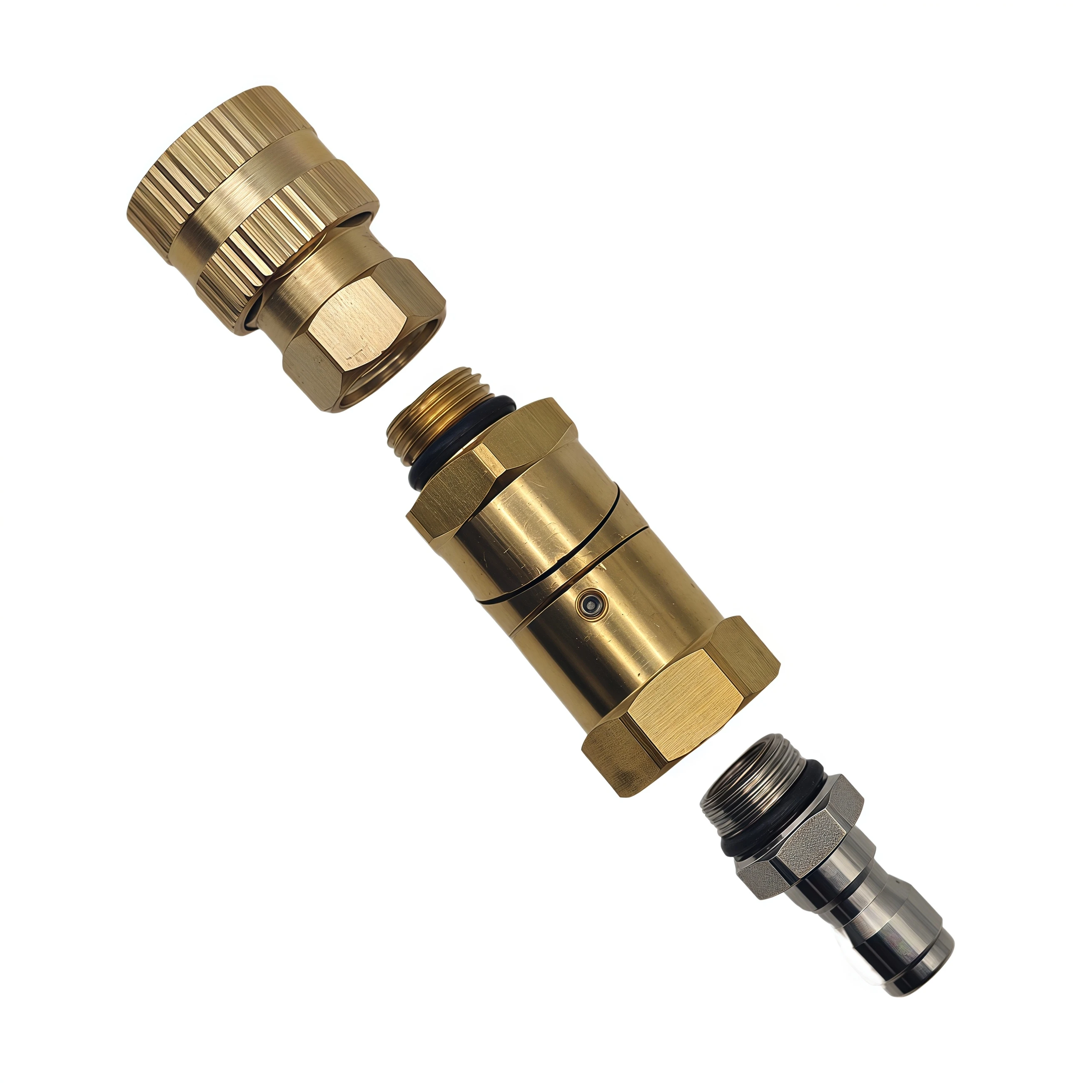 Heavy Duty Pressure Washer Quick Connect Coupler - 1/4" Quick Connect & M14x1.5 Thread with 360° Swivel image 4