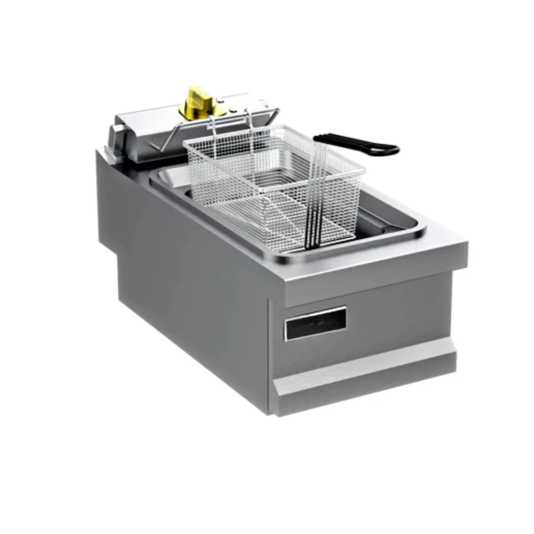 

Профессиональная однобанная коммерческая электрическая фритюрница для общественного питания и кухонного оборудования на столешнице