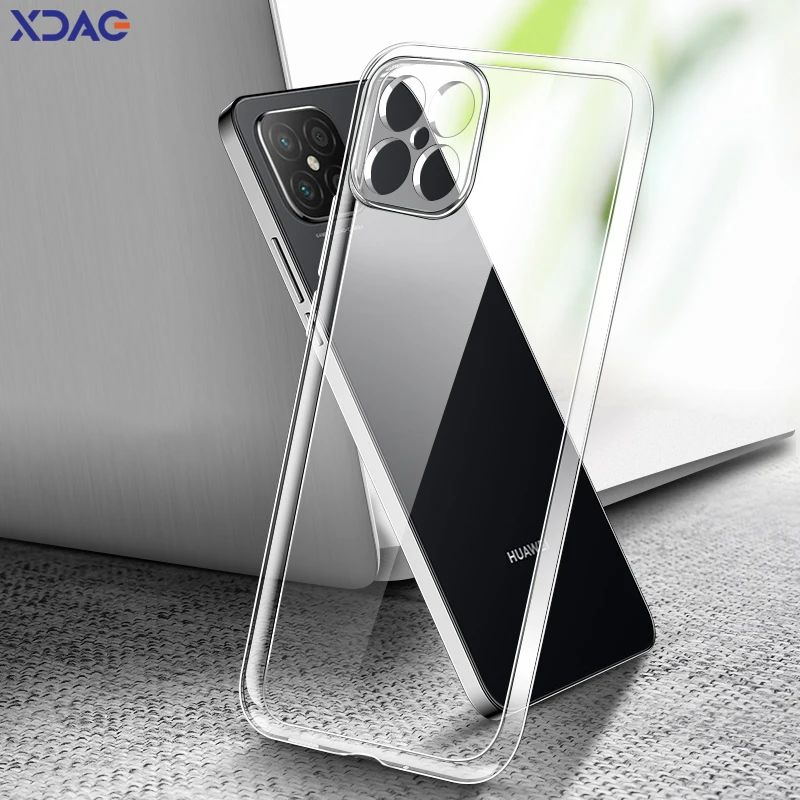 Original Transparent Phone Cover Case for Huawei Nova Y60 Y61 Y70 Y71 Y90 Y91 Plus Lens Protective 360 Shockproof Clear Soft Bag