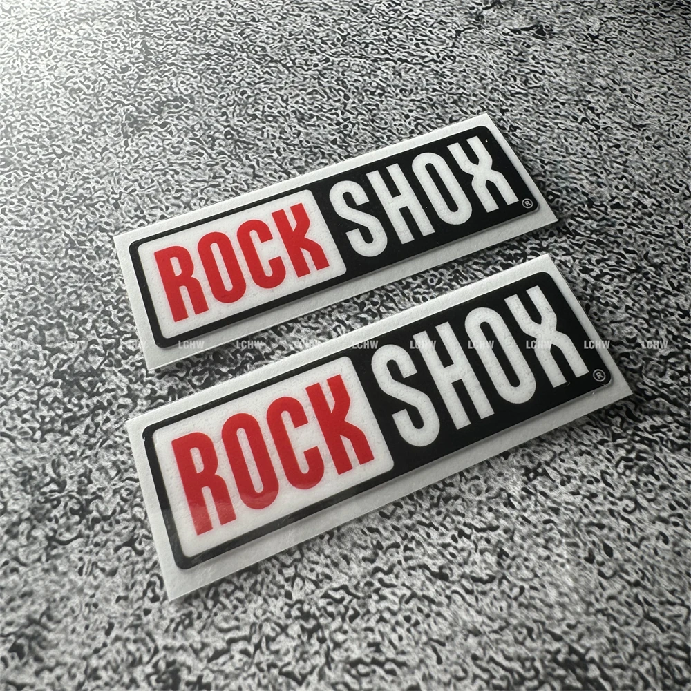 2x Bicycle Sticker for Front Shock Suspension Tube ROCKSHOX Mountain Fold Bike Tube Body Decals