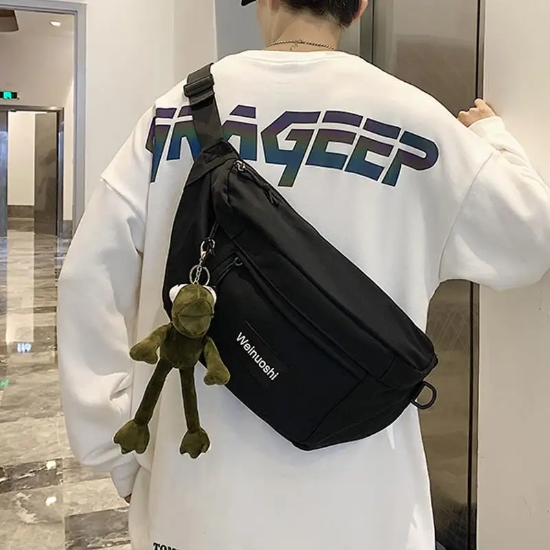 Large Capacity Unisex Crossbody Bag Casual Street Style Single Shoulder Backpack for Men And Women Suitable for All Ages