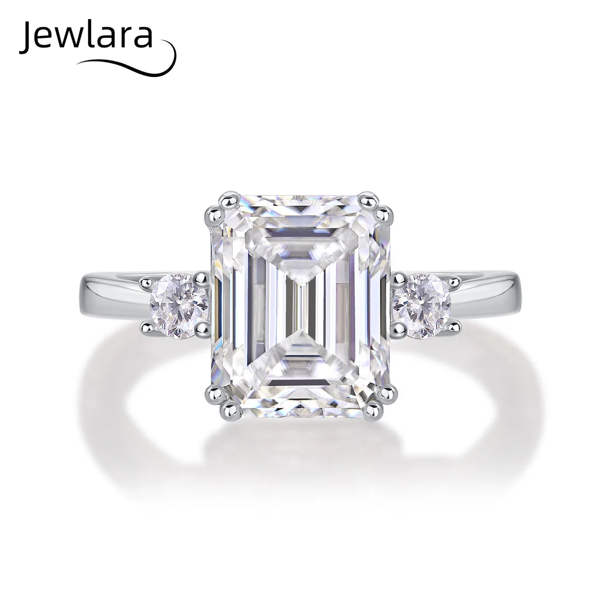 JEWLARA Token Ring S925 Silver Moissanite Closed Ring 2025 New Model