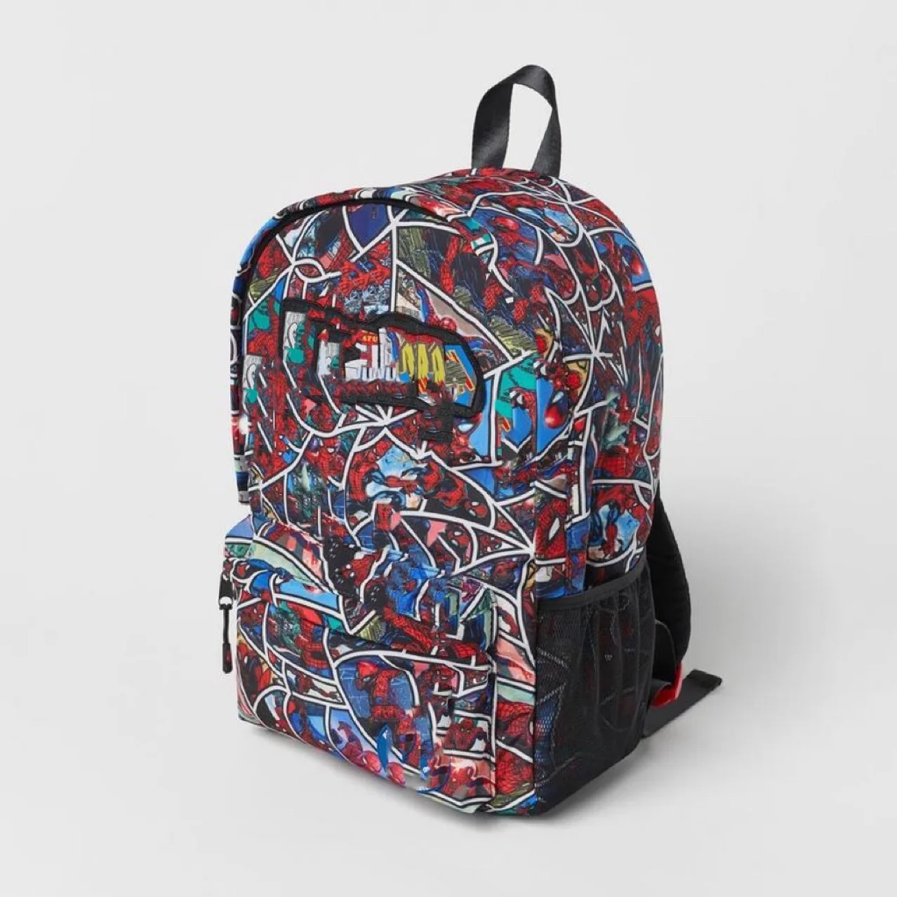 Spider-man Pattern Print Children\'s Bag Fashion Popular Design Boys Student Schoolbag Cartoon Backpack Kids Two Shoulder Bag