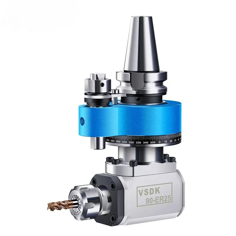

2025 Hot Sell Machine Tools 90 Degree BT30 BT40 BT50 Angle Head Horizontal Milling Head AG90-ER16/ER20/ER32 90 Degree Angle Head