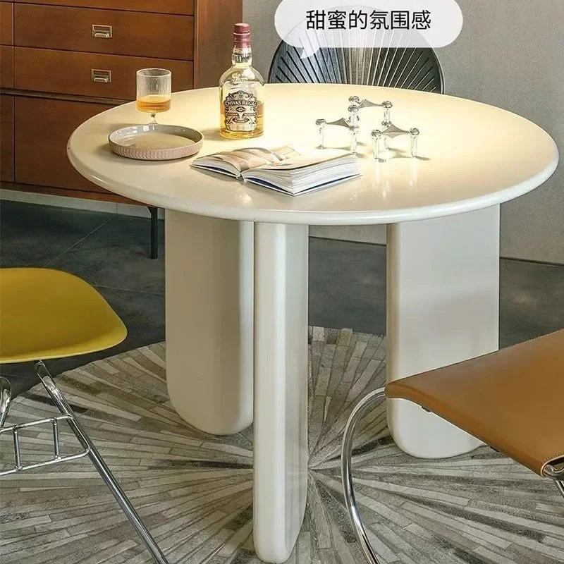 Nordic round dining  dining  and chairs small apartment balcony  and chairs simple casual