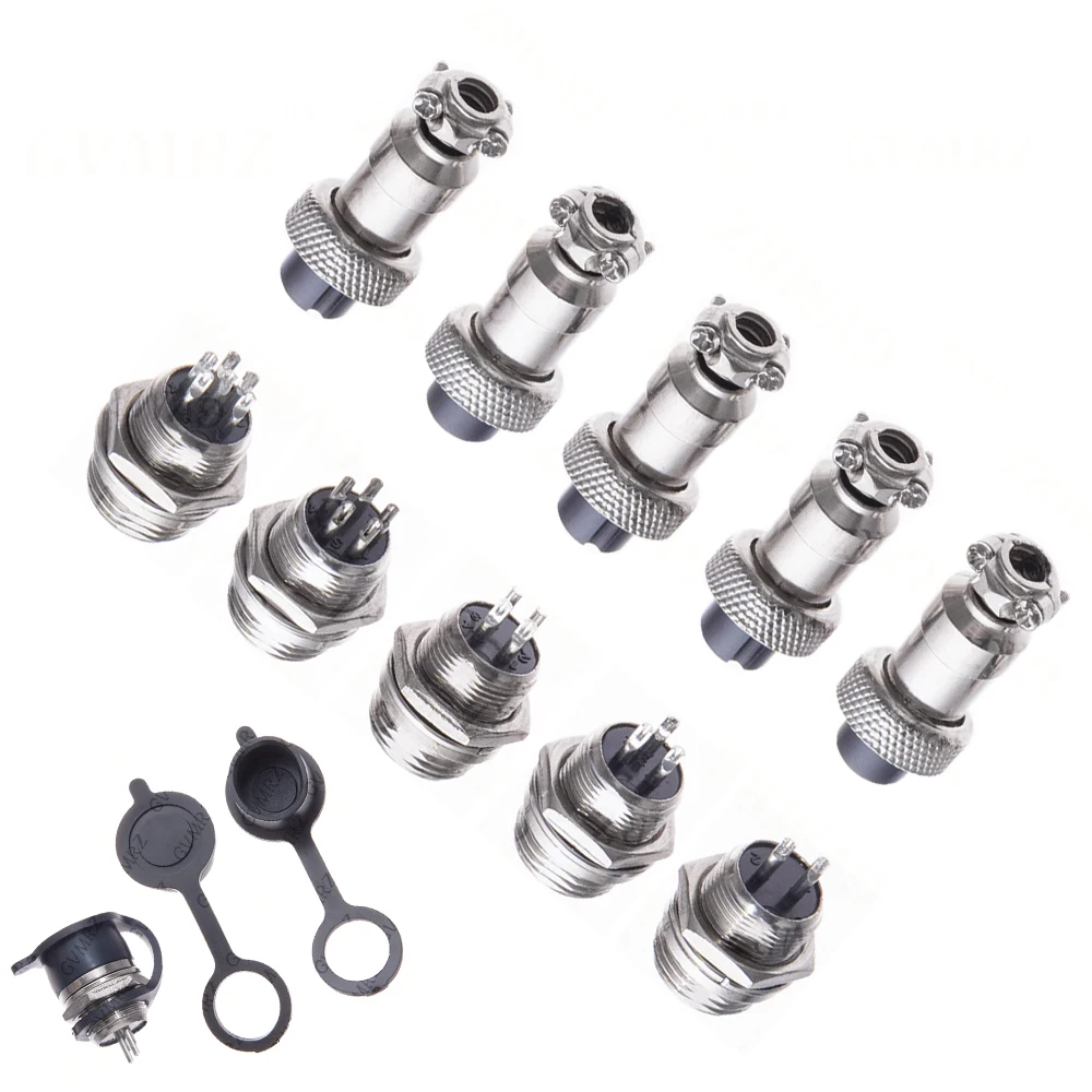 GX12 2 3 4 5 6 Pin Docking Aviation Plug Socket Waterproof Circular Connector Integrated circuit