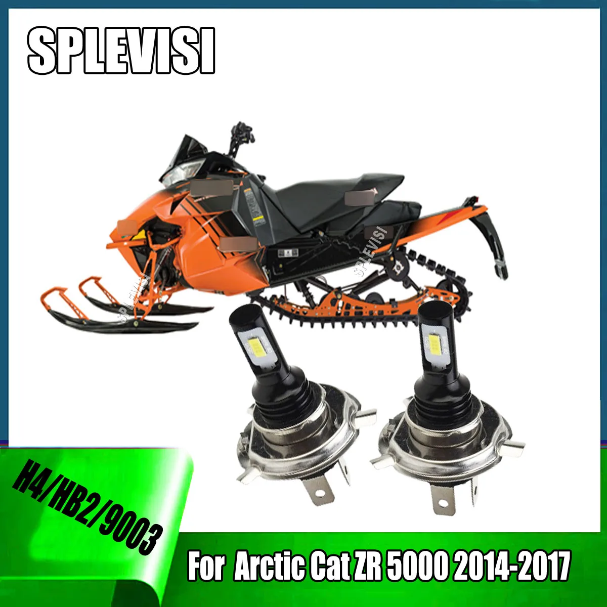 

LED H4 Whtie Headlights - effectively prevents dirt and rainwater For Arctic Cat XF 7000 8000 9000 2014 2015 2016 2017 2018