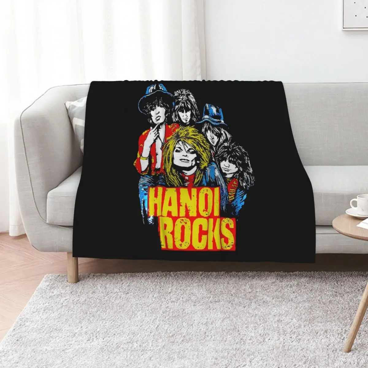 

Hanoi Rocks 4 Classic T-Shirt Throw Blanket Beautifuls Softest For Sofa Thin manga Blankets