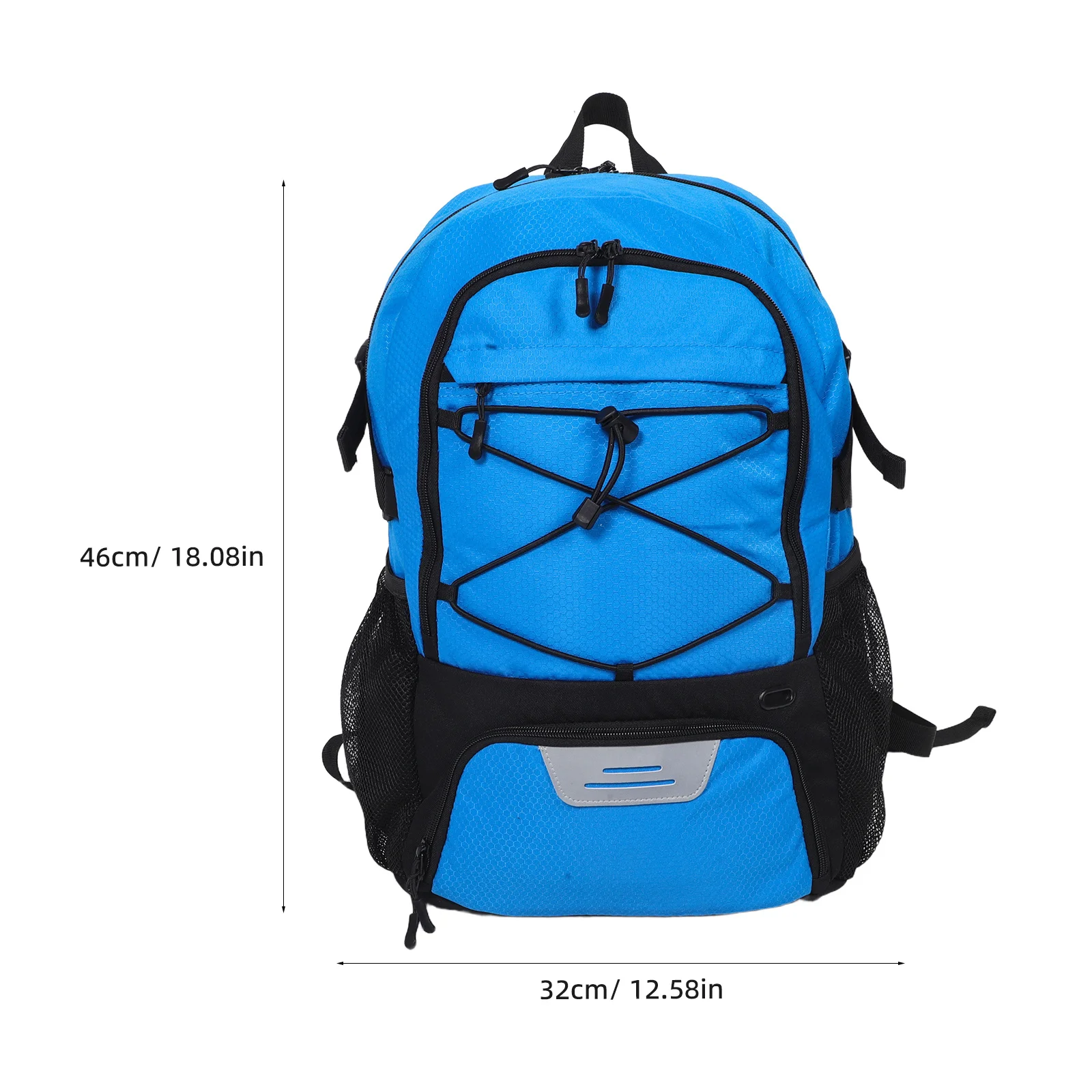 Mochila versátil de tecido oxford para basquete, futebol, beisebol com compartimento para sapatos, sistema de transporte confortável, design unissex