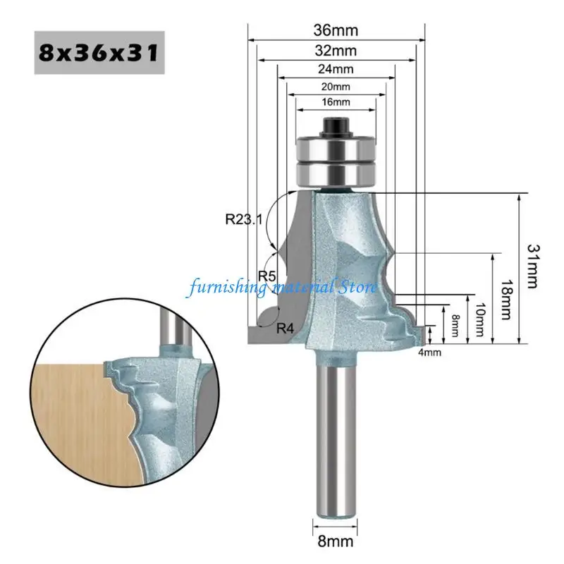Y5GD couteau seau porte à 8 poignées, main courante, ligne d'armoire, outils travail du bois remplacement