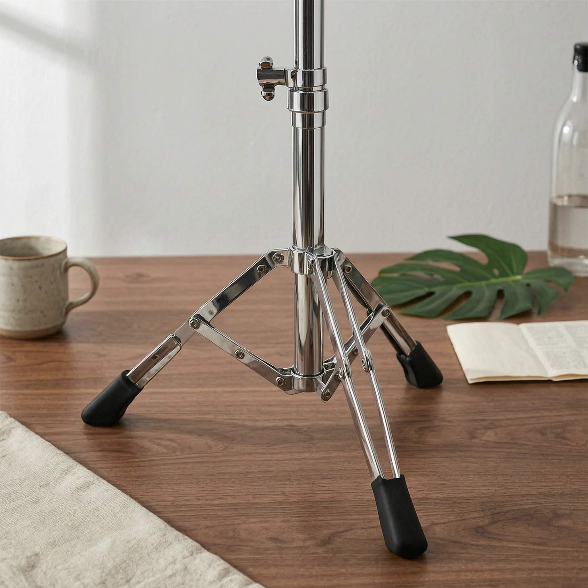 

Snare Drum Stand Adjustable Height Double-Braced Snare Stand Percussion Hardware Rubber Feet Music Gear for Practice, Studio