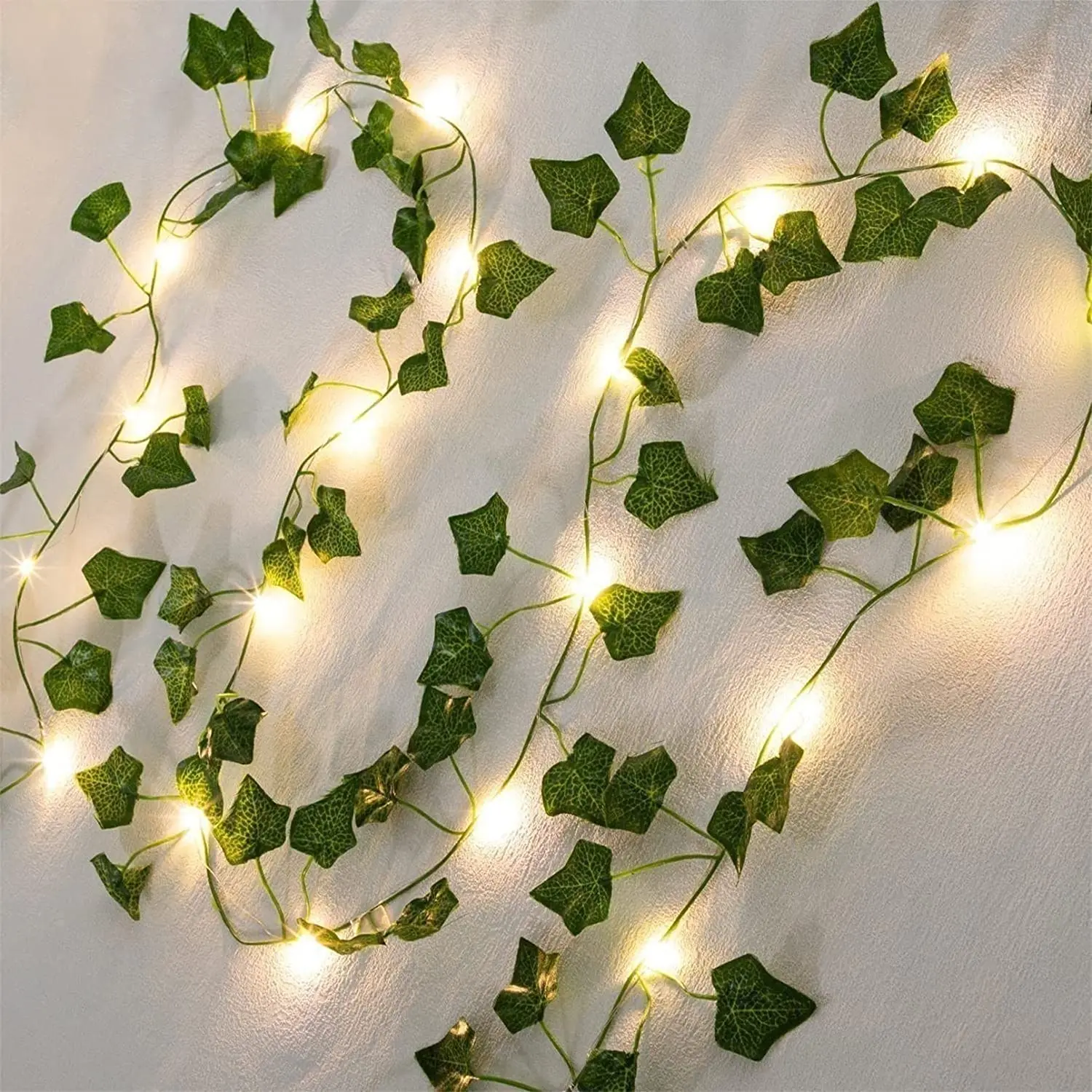 10-100 LED Lights Battery Operated String Light Artificial Ivy Fairy Light Christmas Garland for Bedroom Curtain Dorm Decor