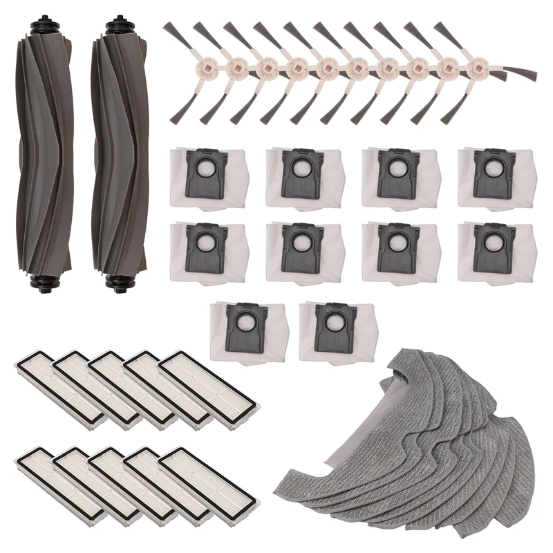 

A76G-For Dreame D10 Plus Gen 2 RLD32GD Replacement Parts Accessories Main Side Brush Hepa Filter Mop Cloth Dust Bag