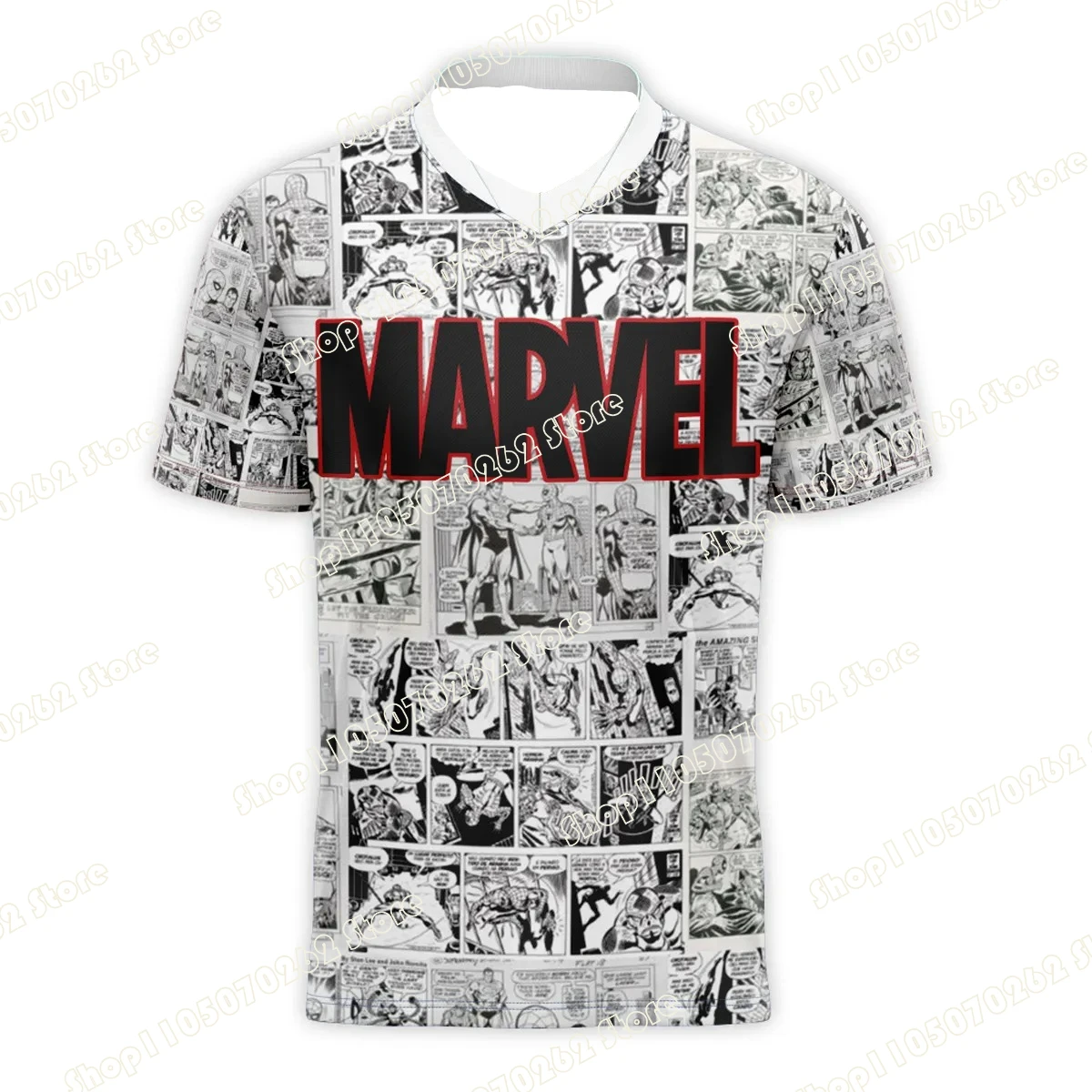 Camisetas estampadas em 3D da Marvel, adequadas para adultos, homens e mulheres, crianças, esportes, casuais, confortáveis e de secagem rápida 3D8