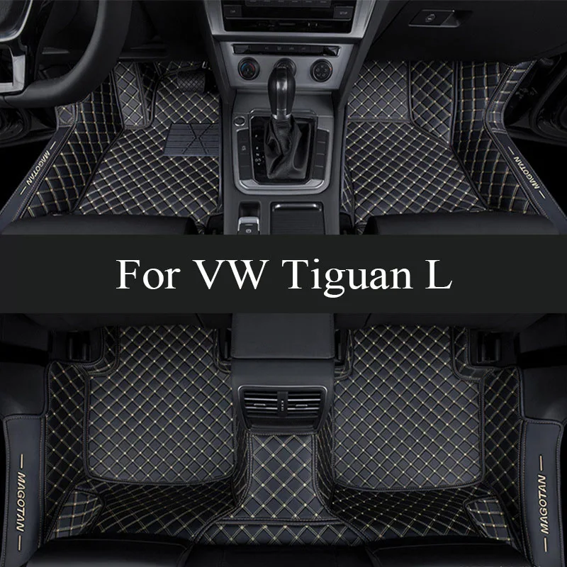 

Car Floor Mats For VW VW Tiguan L 2023 2022 2021 2020 2019 2018 2017 (5 seats) Auto Interior Carpets Covers trunk mat