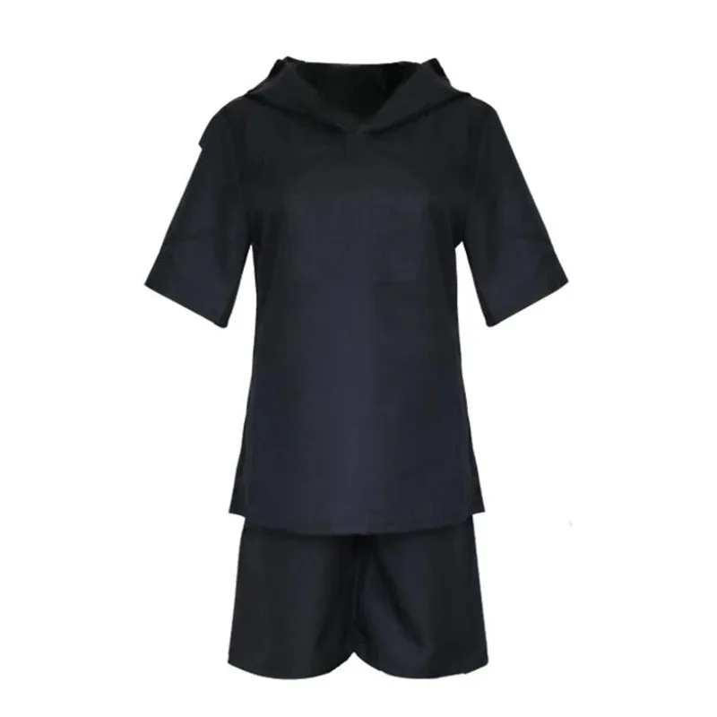 

New ❤2025 JP Anime Tokyo Ghoul Ken Kaneki Cosplay Full Set Black Leather Fight Uniform Women Men Halloween Costume ☆ ☆ ☆