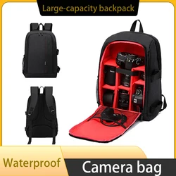 Large-capacity camera waterproof backpack, tripod bag, digital single-lens reflex camera backpack, suitable for most cameras.