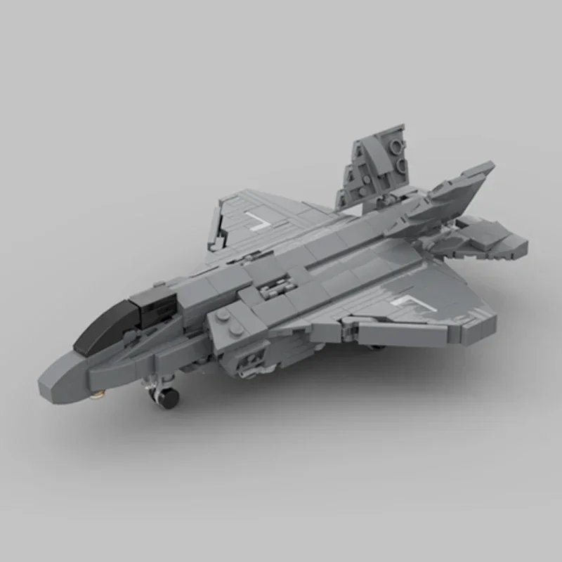 Avion militaire modèle Moc briques de construction USMC chasseur F-35B 1/72 blocs de technologie cadeaux jouets de noël ensembles de bricolage assemblage