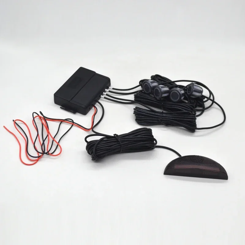 

Parktronic 4 Parking Sensor Kit Reverse Backup Radar System Aid Ultrasonic Distance Detection Sound Warning for Car Vehicle Auto
