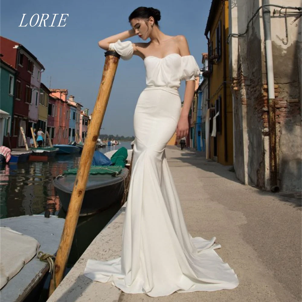 LORIE Luxury Lace Mermaid Civil Wedding Dress Sweetheart Bridal Dresses Self Cultivating Engagement Wedding Gown Customized 2026