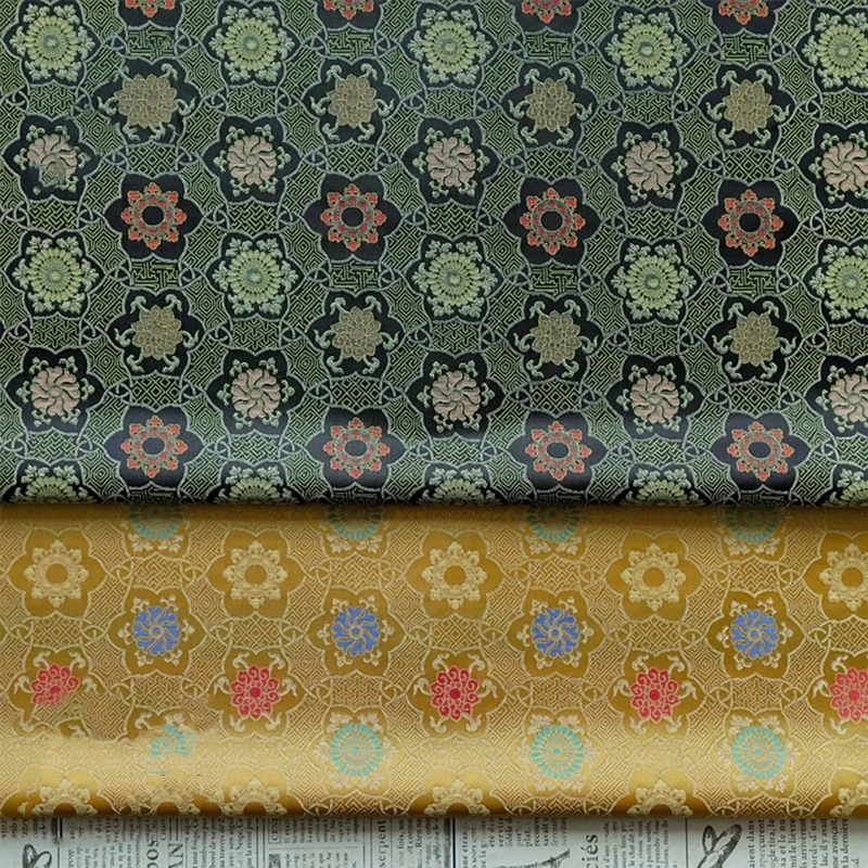 

150cm Wide Chinese Style Brocade Jacquard Fabric, Retro Cheongsam Hanfu Tang Suit Jewelry Box Textile