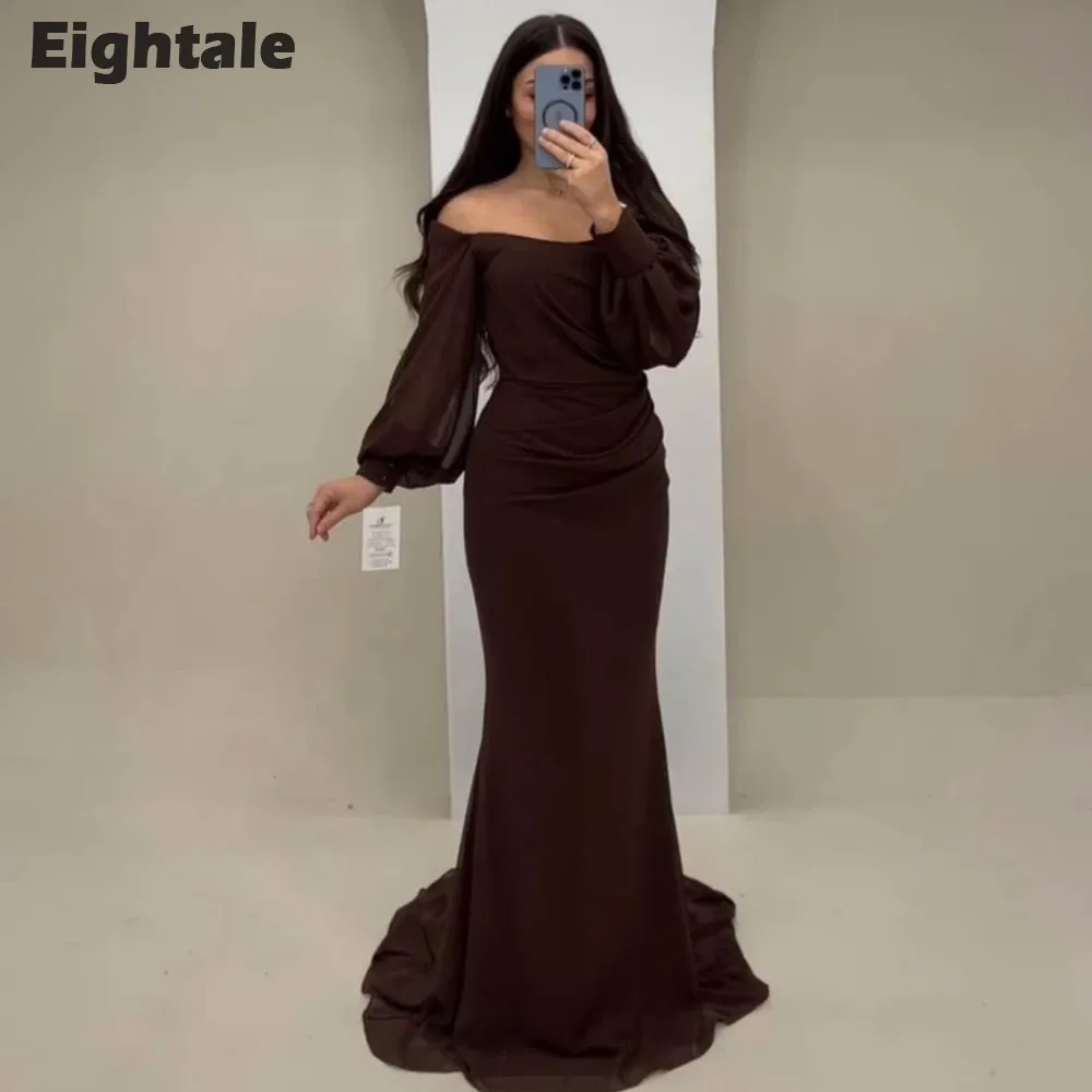 robe-de-soiree-arabe-en-mousseline-de-soie-plissee-personnalisee-manches-longues-marron-robe-de-bal-robe-de-soiree