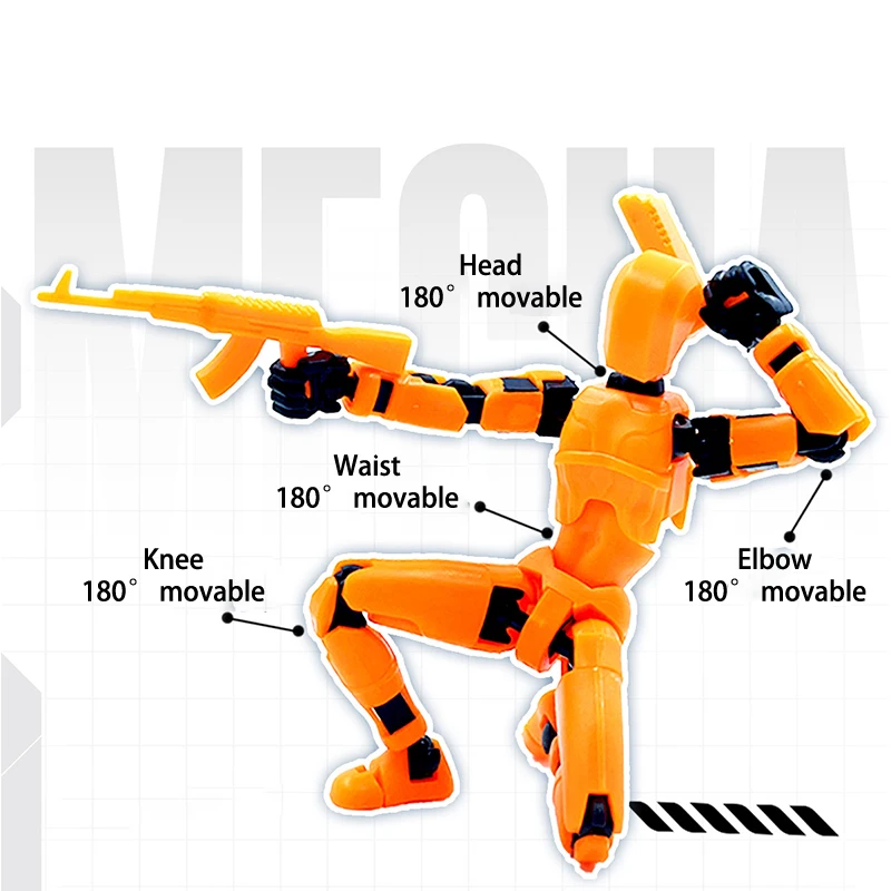 New Multi-Jointed Movable Shapeshift Robot 3D Printed Mannequin Dummy Action Figures Toys Kids Adults Parent-children Game