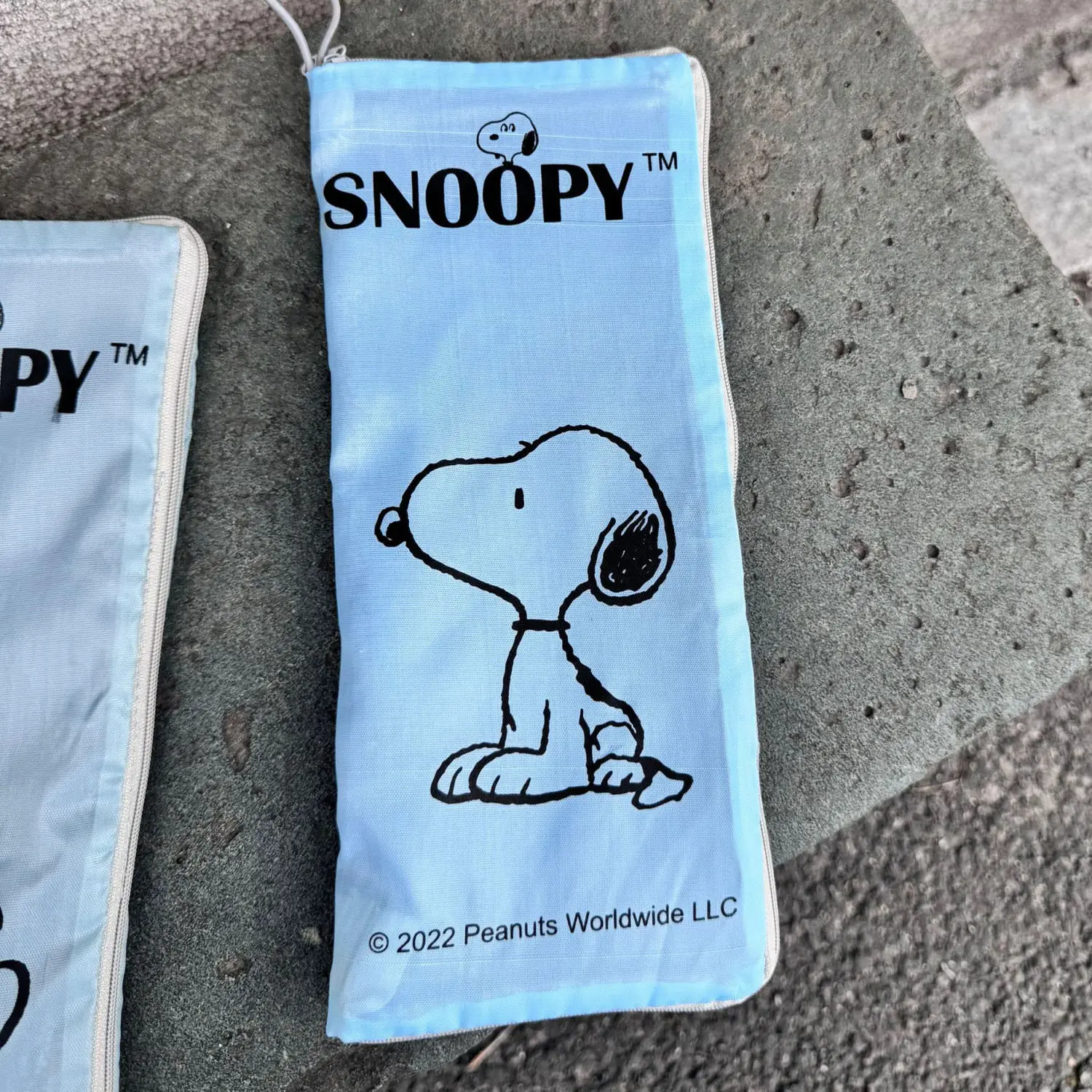 스누피 우산 가방 접는 우산 세트 귀여운 휴대용 스토리지 만화 휴대용 우산 가방 스토리지 레인 기어 워터 컵 세트