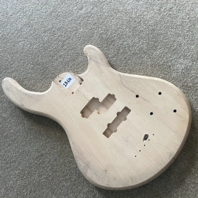 

IB610 Solid Basswood PJB Electric Bass Natural Color No Paints for DIY Semi Finishing Bass Guitar Replace Parts