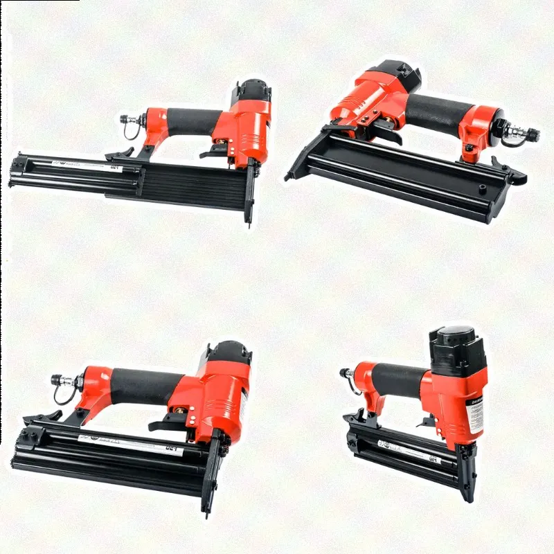 Pneumatic Straight Nail Gun F50 Air Powered Nailer Furniture Stapler Staple Gun 1.25x1MM 10-50MM Woodworking Cordless Frame Gun