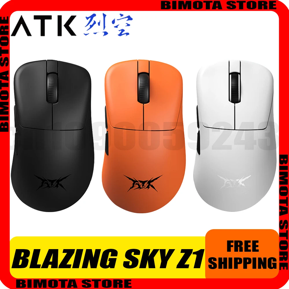 ATK Blazing Sky Z1 Mouse Double 8K Liekong Z1 Mouse Paw3950 Ultra Dual Mode Wireless Gaming Mouse Lightweight Pc Gamer Varolant