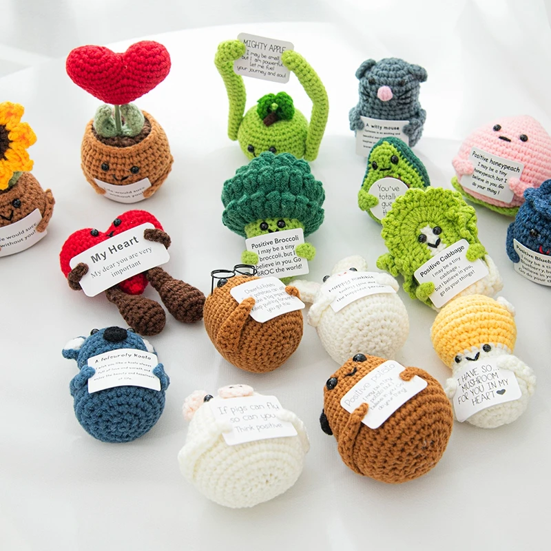 Kit de juguete de patata Artificial de ganchillo, accesorios de escritorio, adorno de escritorio para habitación y oficina, accesorios para habitación de niños