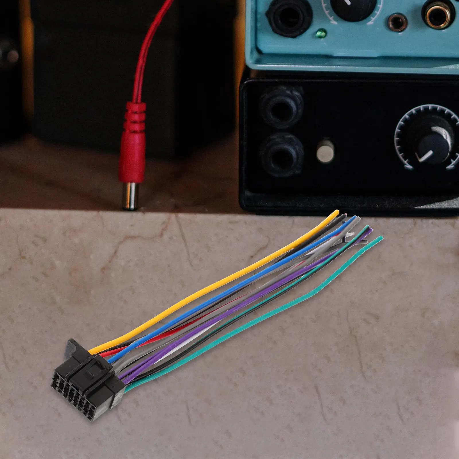 2Pcs Aftermarket Radio Wiring Harness for Car Audio Copper-Coated Aluminum Stereo Installation Wire Harness Reliable Automotive