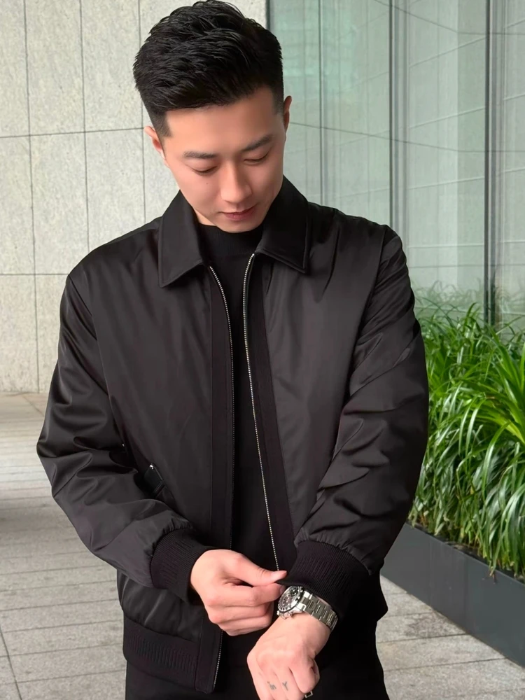 

Мужская пуховая куртка премиум-класса с отложным воротником, осенне-зимняя новинка, универсальная, качественная, приталенного кроя, антибактериальная, однотонная, удлиненная.