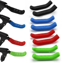 Soft Handlebar Grips Cover Black Bike Brake Grip Silicone Anti-Slip Bike Brake Lever Covers For Mountain Bike Fixed Gear Folding