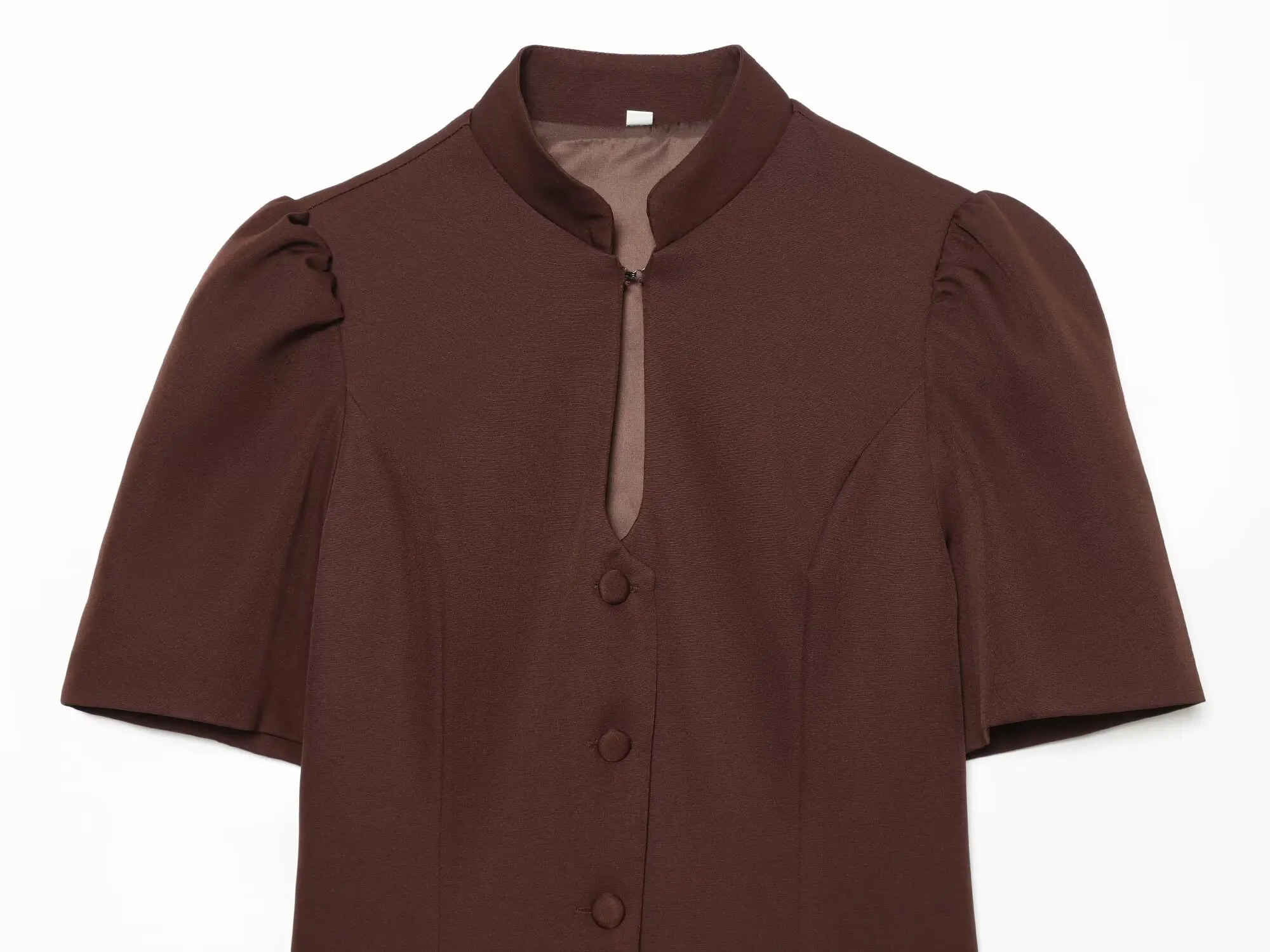 KONDALA Women Leisure Slim Short Sleeve Blazer 2026 Summer Trendy High Street Elegant Blazer Female Commute Chic Puff Sleeve Top