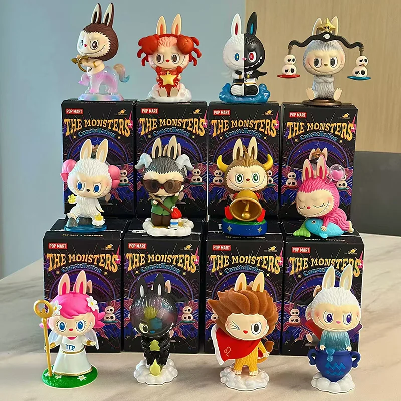 POP MART LABUBU THE MONSTERS Constellation Series Blind Box Guess Bag Desktop Decoration Cute Model Gift Blind Bag Toys