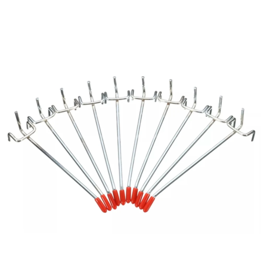 A36T-40Pcs Single Pegboard Hooks 150Mm Board Slat Wall Retail Display Shop Peg Fits 25Mm