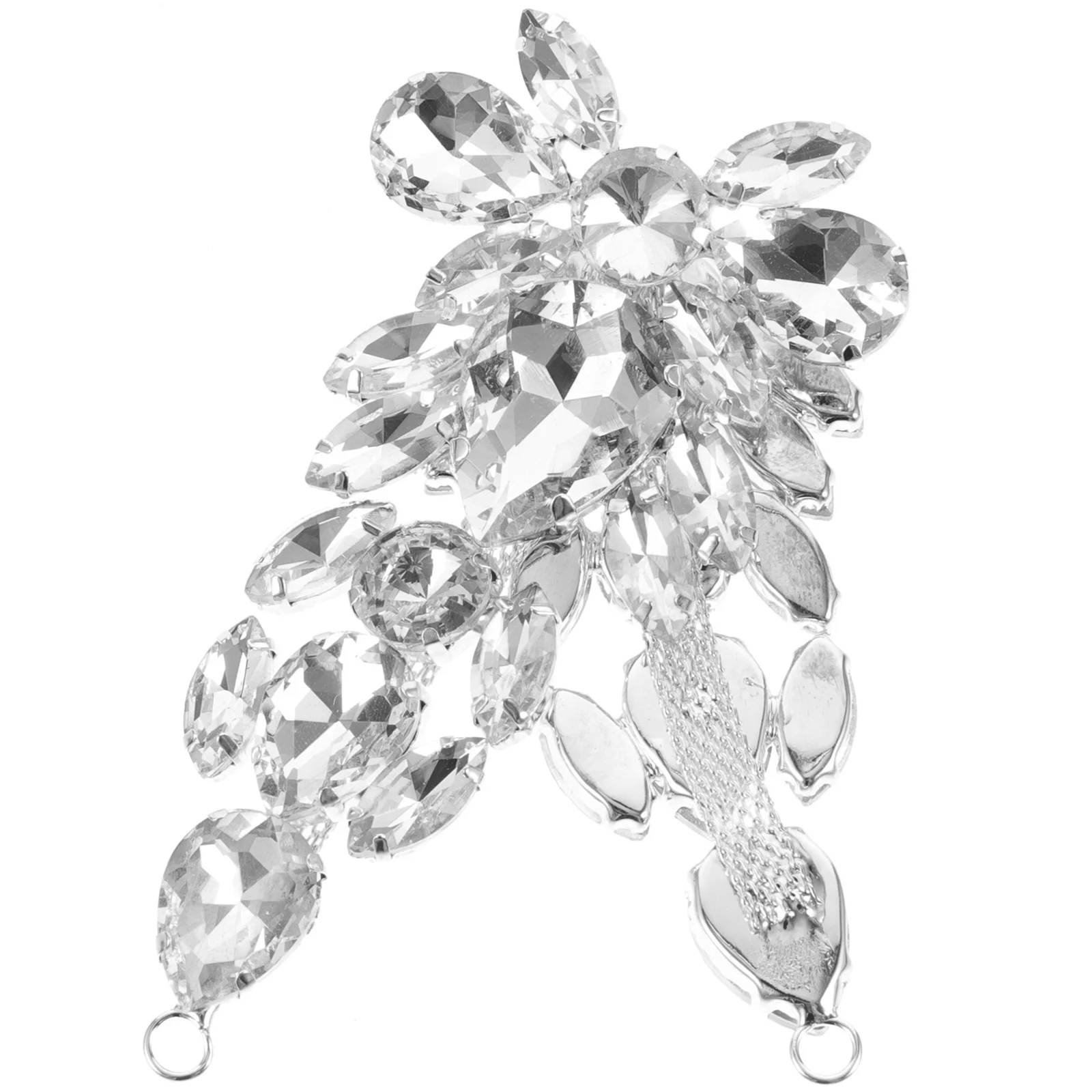 

Rhinestone Applique Wedding Dress Shoes Accessories Exquisite Craftsmanship Shiny Garment Patches DIY Bridal Decor