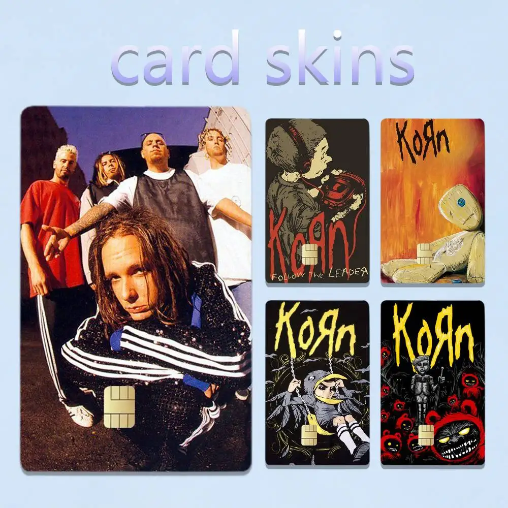 Band K-Korn 4pcs 1Set Card Stickers Small Waterproof Chip 4PCS Card Sticker Anti-Scratch