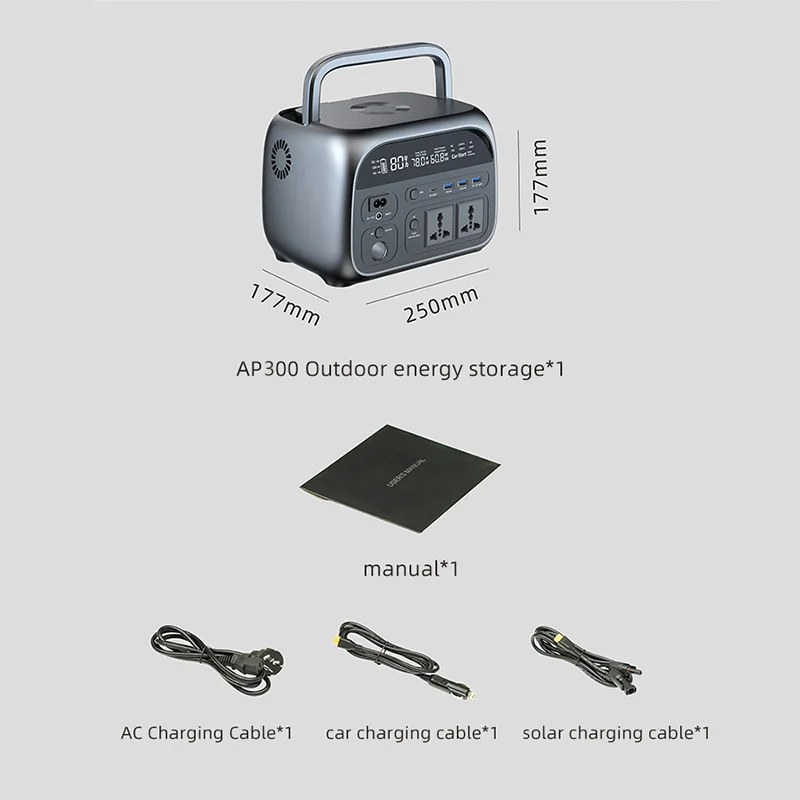 Sukflow LiFePO4 Battery Power Stations Portable Suitable Camping Equipment Family Camping 230Wh 500W 220V