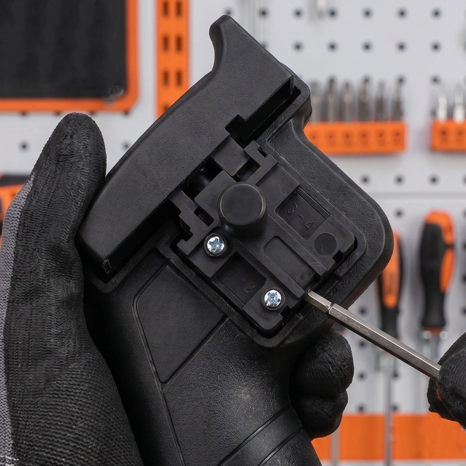 Electric Chainsaw Trigger Switch Locking Ergonomic Safety Switch for Handheld Chainsaw Reciprocating Saw Replacement Repair Tool