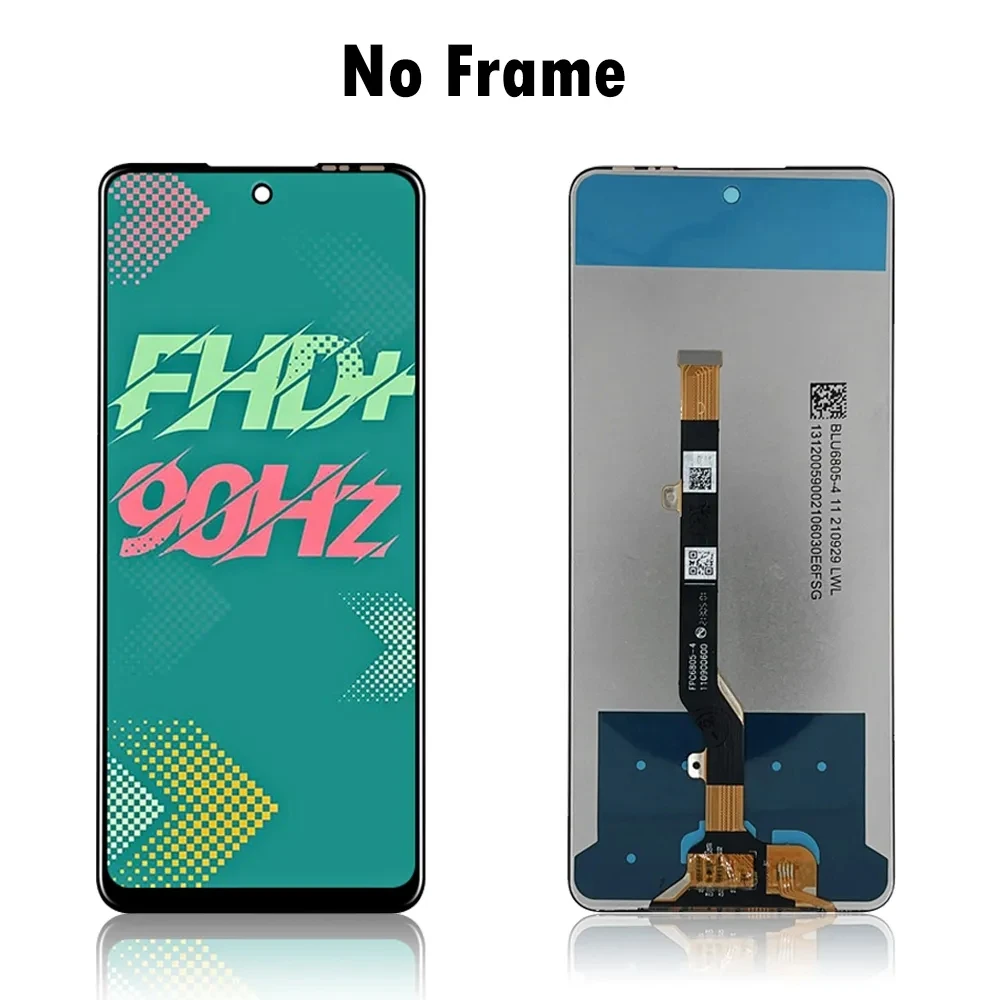 Tested 6.78 inches For Infinix Hot 11s LCD Display Touch Screen Assembly Digitizer For Infinix X6812 LCD Replacement Parts