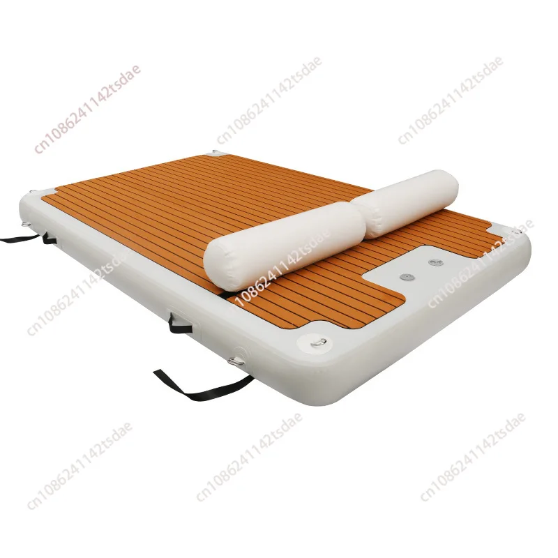 Inflatable fishing floating table, water inflatable floating bed, floating row water leisure products