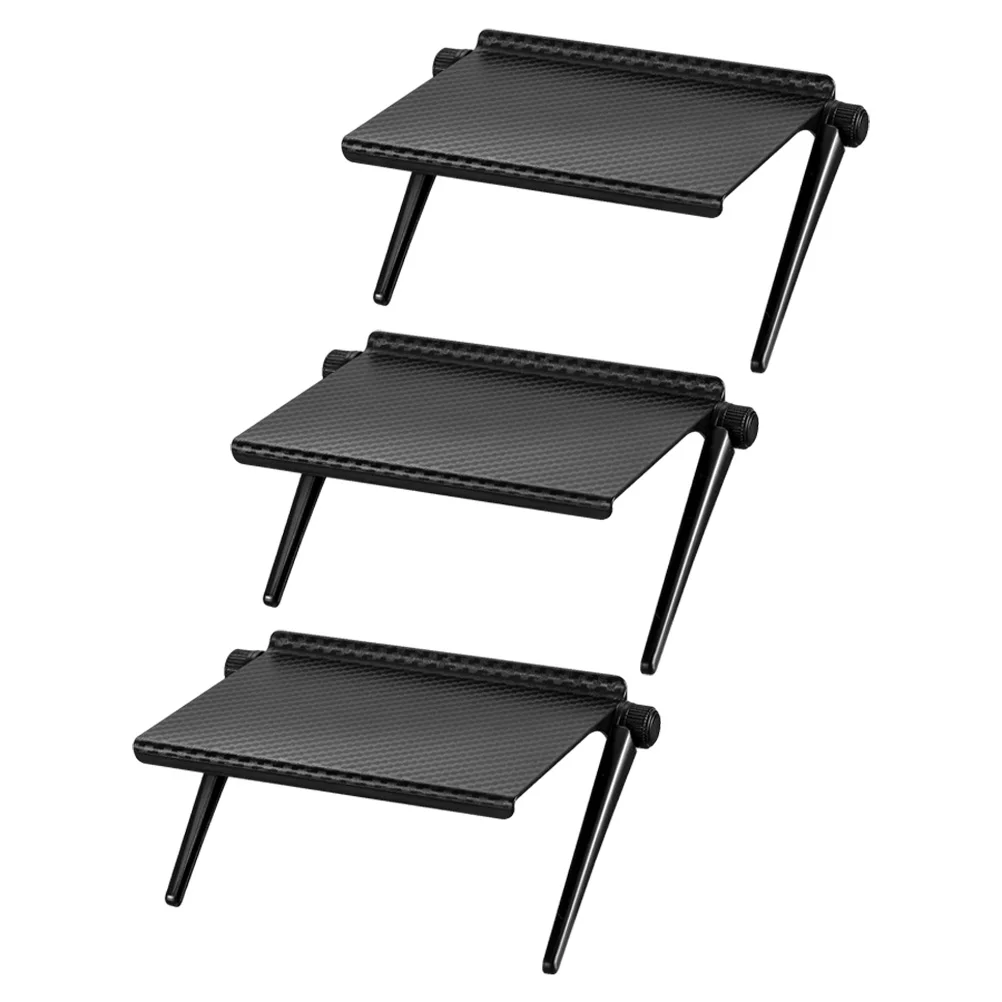 

3pcs Screen Shelf Monitor Stands Top Storage Holder Router Rack Abs Plastic Bracket Organize Save Space
