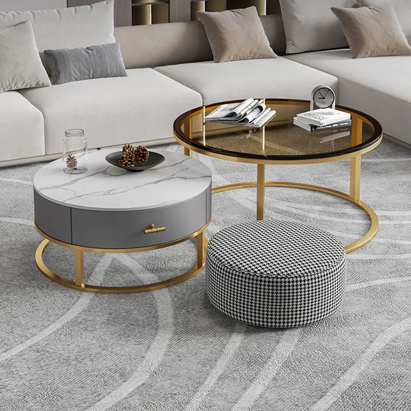 

Nesting Modern Coffee Table Nordic Living Room Luxury Multifunctional Coffee Table Meubles De Salon Modular Furniture XF35XP